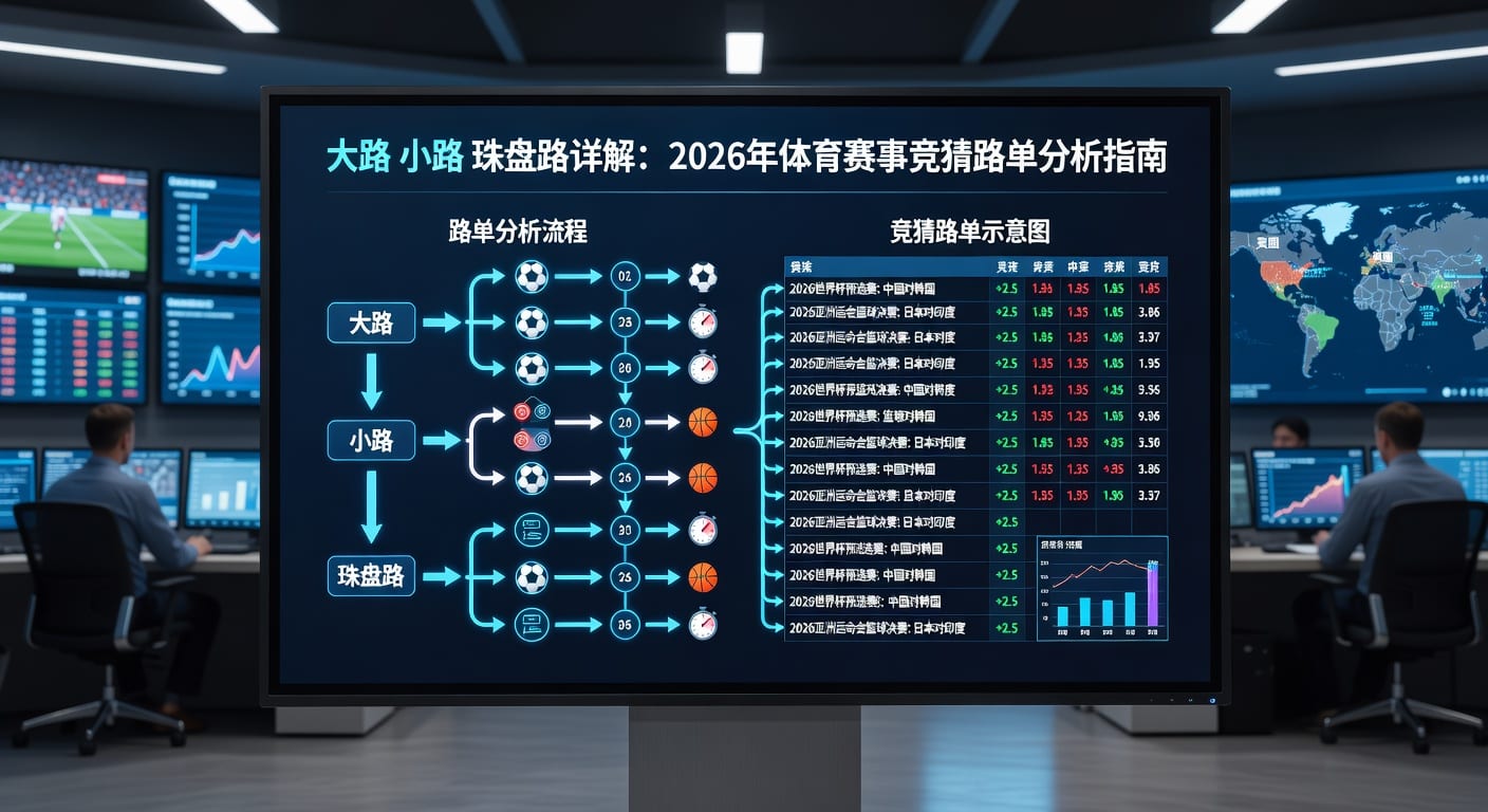 大路小路珠盘路：足球盘口分析与投注技巧分享